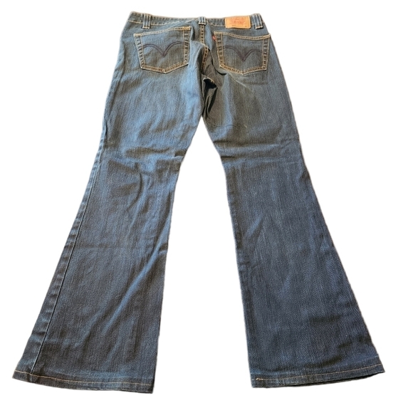 Levi's Nouveau DownTowner blue boot cut stretch denim jean pants - Picture 5 of 9
